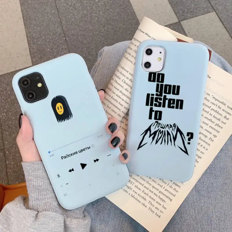 

Singer Poshlaja Molli fashion Phone Case Soft Solid Color for iPhone 11 12 13 mini pro XS MAX 8 7 6 6S Plus X XR