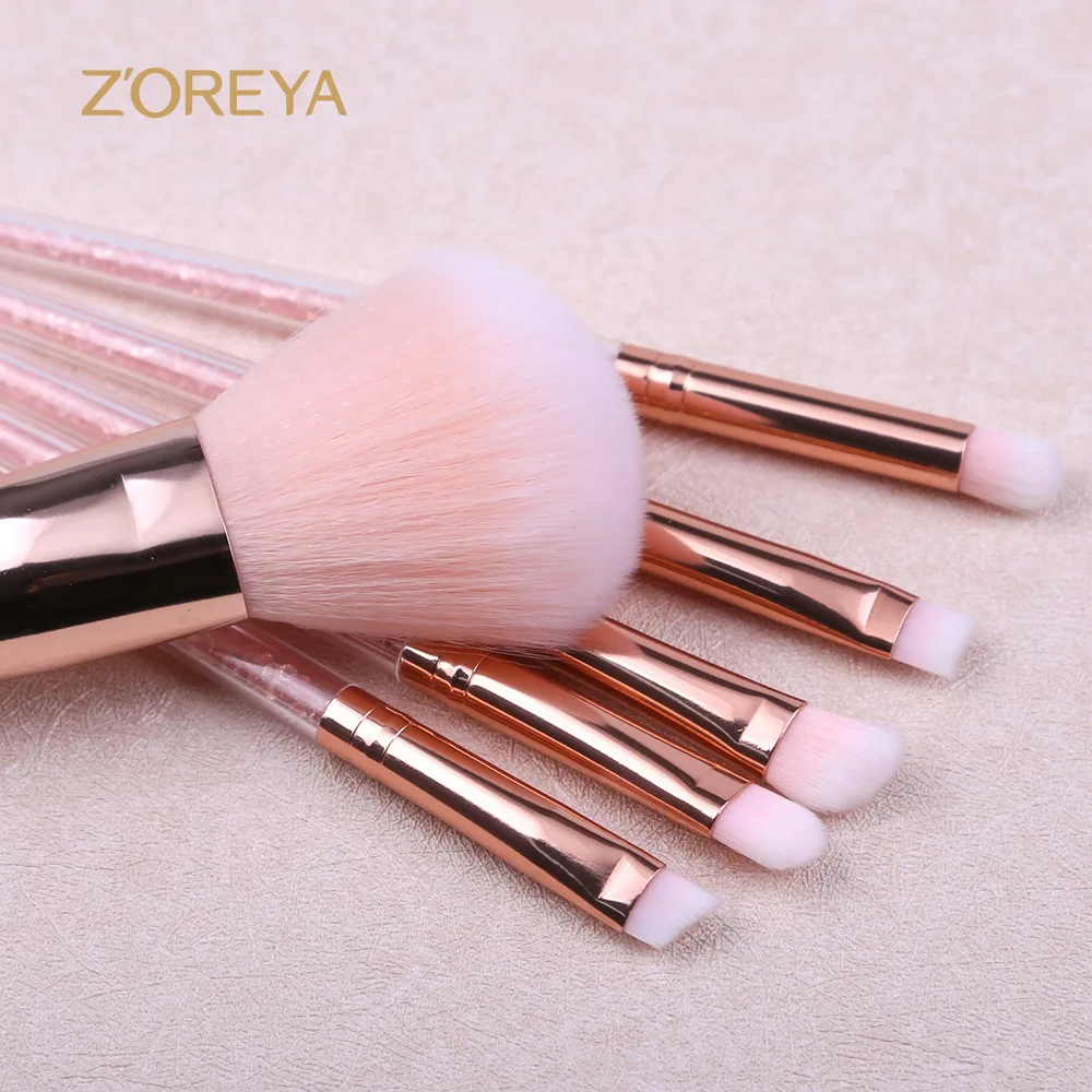 Zoreya 7 шт. порошок тени для век Кисть нанесения основы под макияж косметики