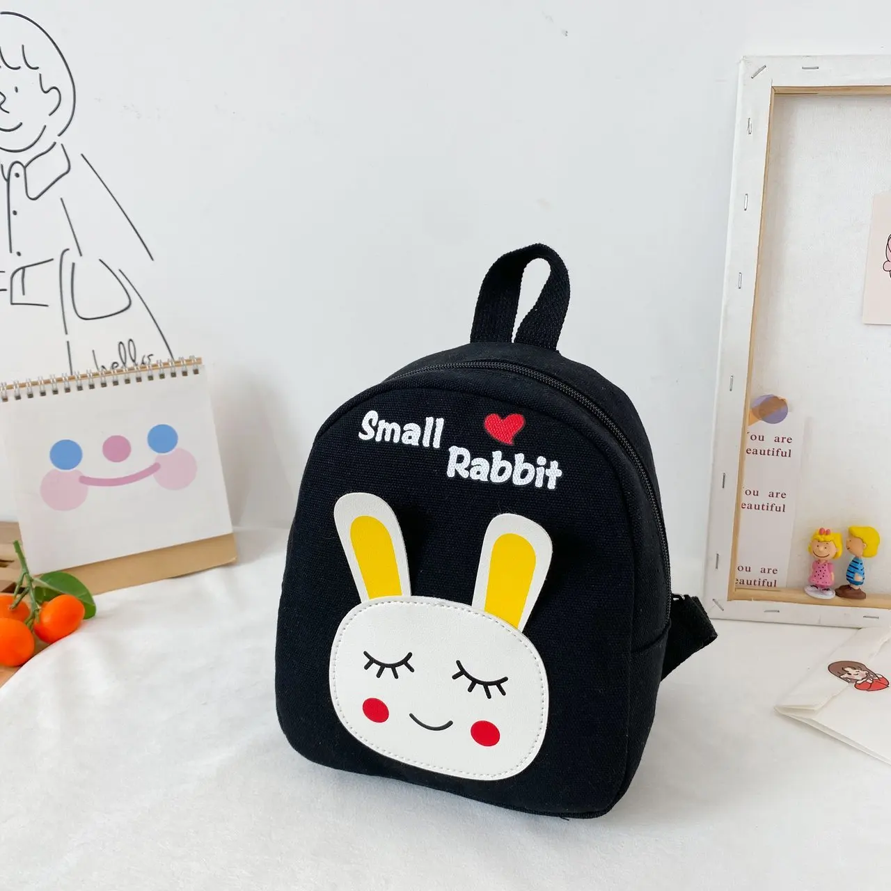 

High Quality Fashion Cartoon Rabbit Ears Children Backpack Cute Mini School Bag Kindergarten Soft Kid Bag For Students Boy Girl