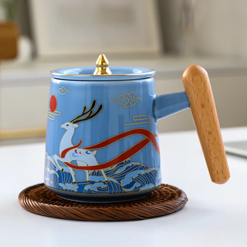 Бесплатная доставка керамическая чашка в национальном китайском модном стиле