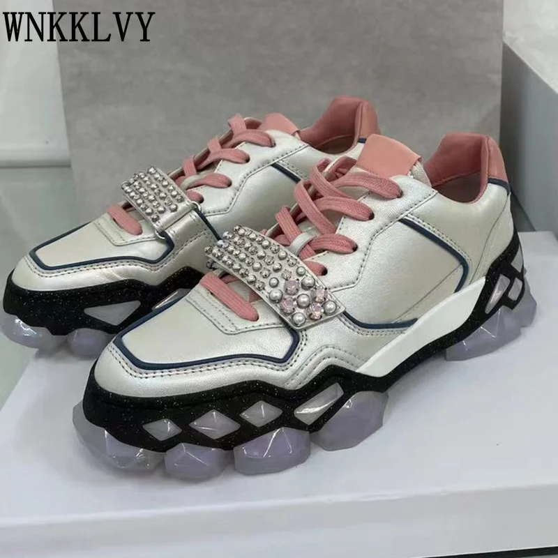 

Туфли женские из натуральной кожи, на толстой подошве