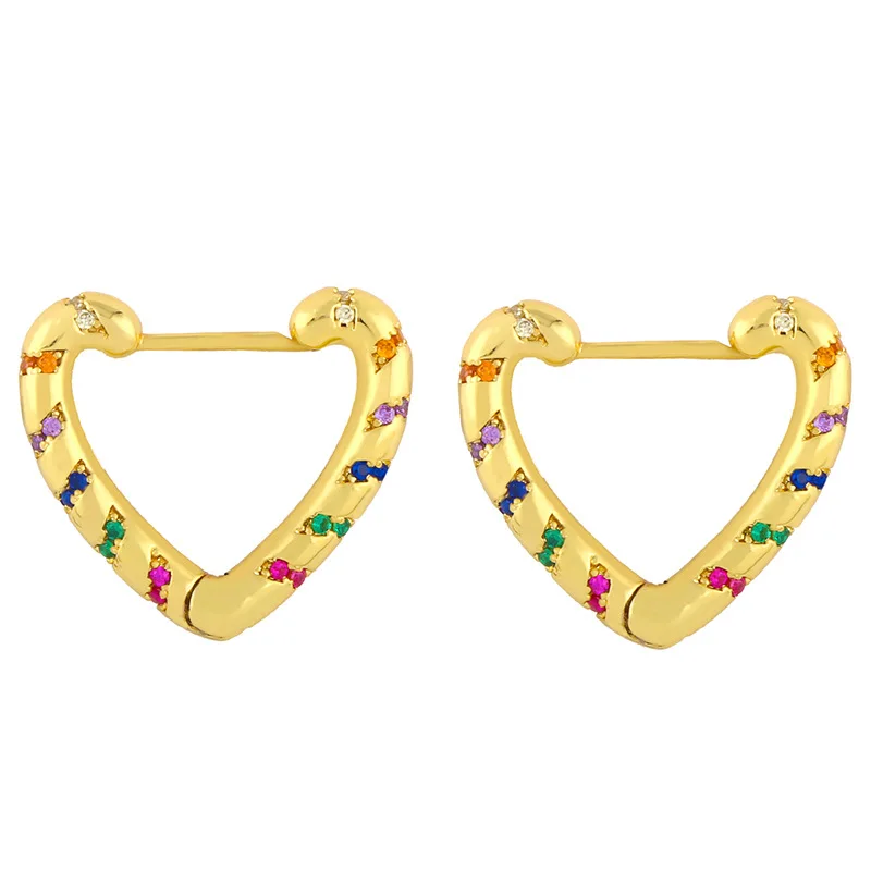 

Wholesale Jewelry Luxury Retro Love Heart Earrings Metal Earrings Heart-shaped Earrings Female Jewelry Gifts for Women