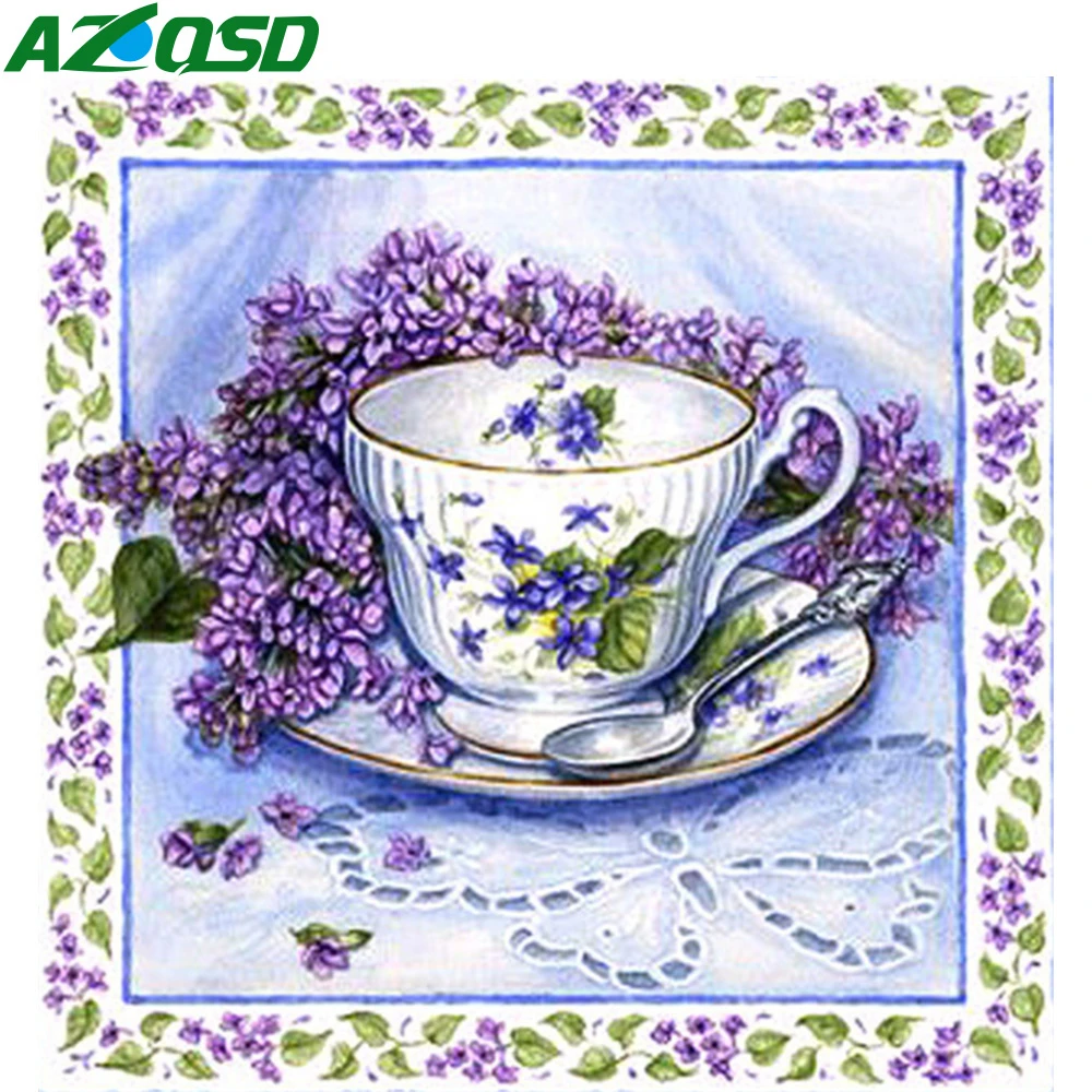 Azqsd 5D DIY Алмазная картина вышивка крестом цветок полный квадратный дрель