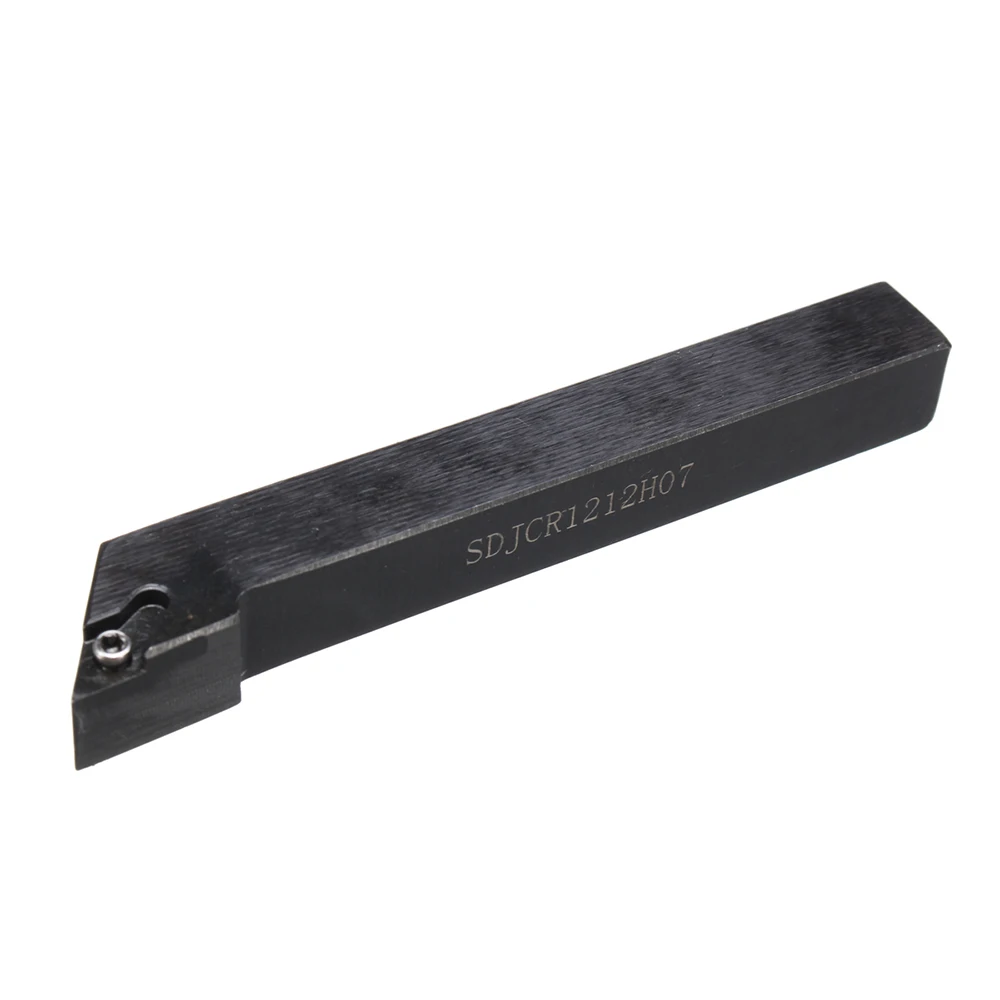 

4 PCS 12MM Shank Lathe Turning Tool Holder Boring Bar With Matching Wrench + 10PCS DCMT070204 Carbide Insert Blade Tool