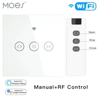 rf wifi smart touch curtain blinds roller shutter switch tuya smart life app remote controlwork with alexa echo google home