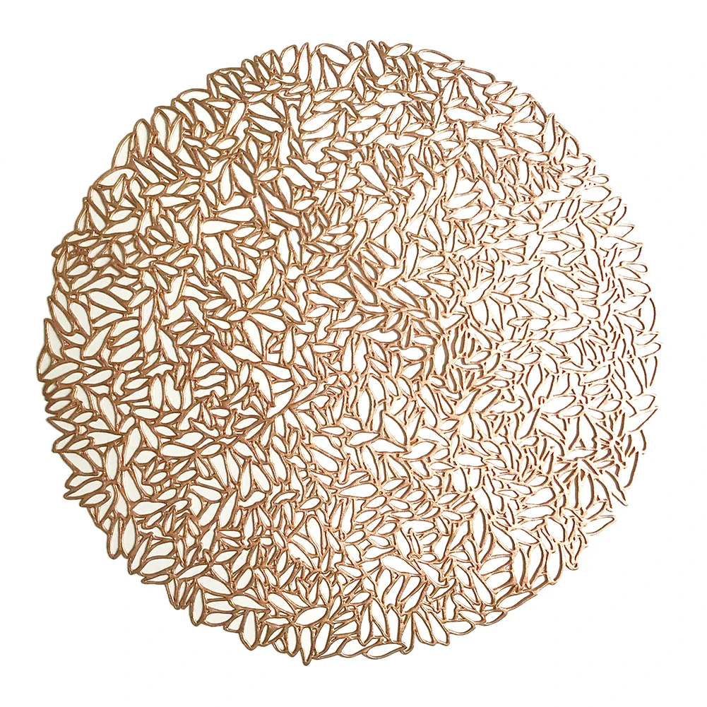 Placemat Coffee Tea Kitchen Non-Slip PVC Western Decoration Restaurant Table Insulation Mat Dining Pads Round Coaster |