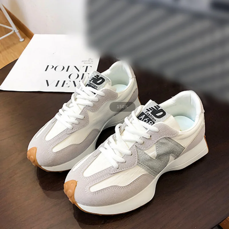 

Женские кроссовки, новинка, на толстой подошве, со шнуровкой, разные цвета, дамские уличные повседневные туфли для прогулок, весна-осень 2021