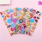 Водонепроницаемые 3d-наклейки с пузырьками, Мультяшные животные, сделай сам, детские игрушки для детей, для мальчиков и девочек, декор для стен и окон, плакаты, наклейки