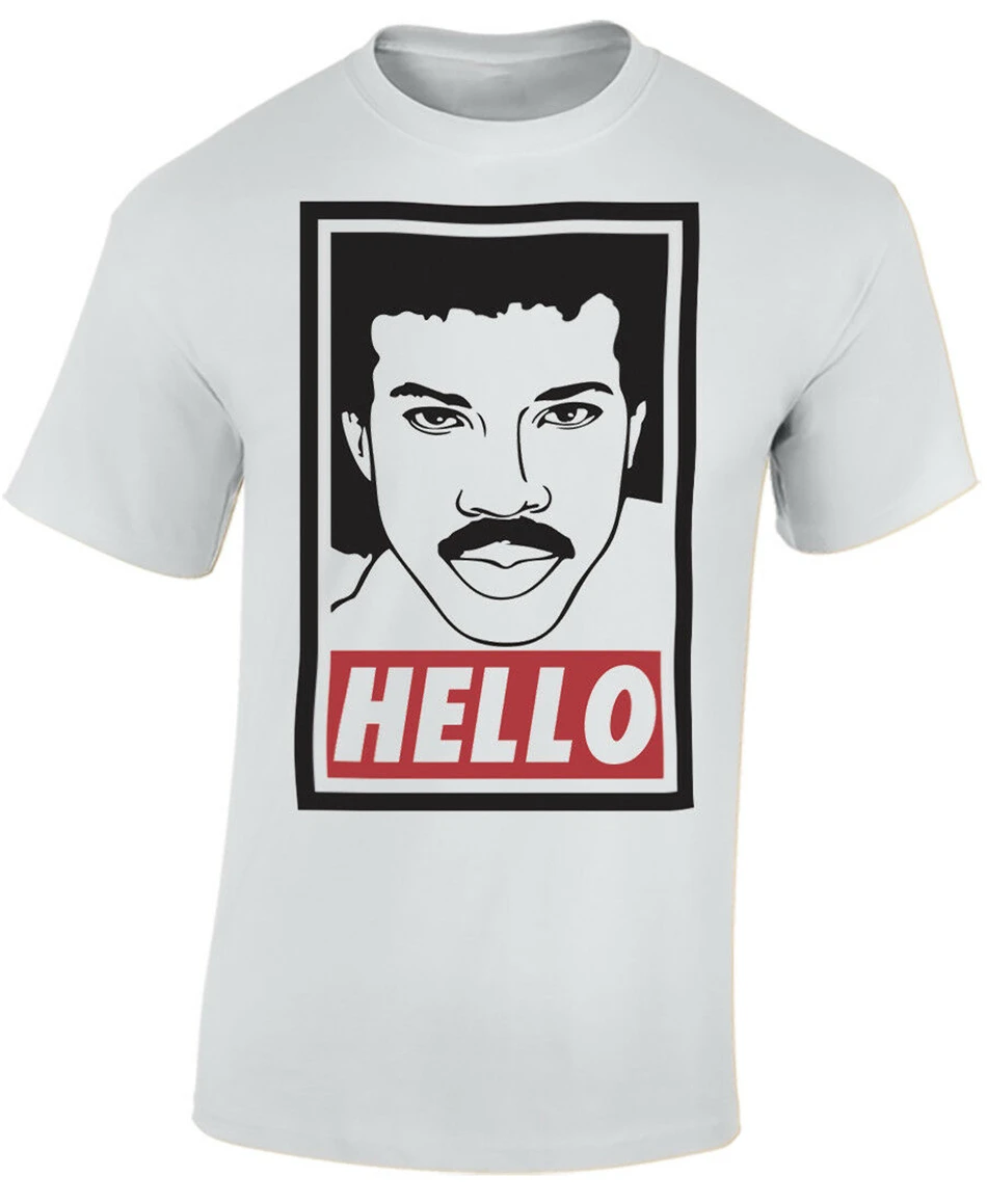Lionel Richie забавная Мужская футболка Hello M Xl 2Xl 21Xl футболка|Мужские футболки| |