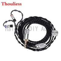 thouliess hifi 3 52 54 4mm balanced 7nocc silver plated headphone upgrade cable for ie80 ie8 ie8i ie80s