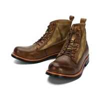 autumn winter mens short boots retro make old american casual oaratrooper locomotive shoes eur 38 48
