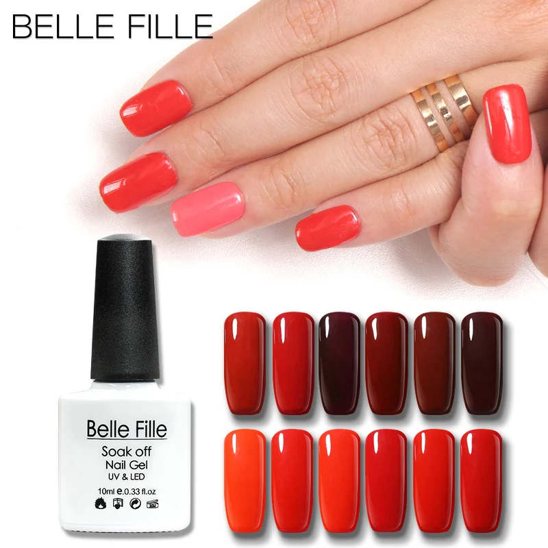 Belle Fille УФ гель для ногтей Esmalte Permanente украшение Блестящий Гель лак Гибридный Vernis