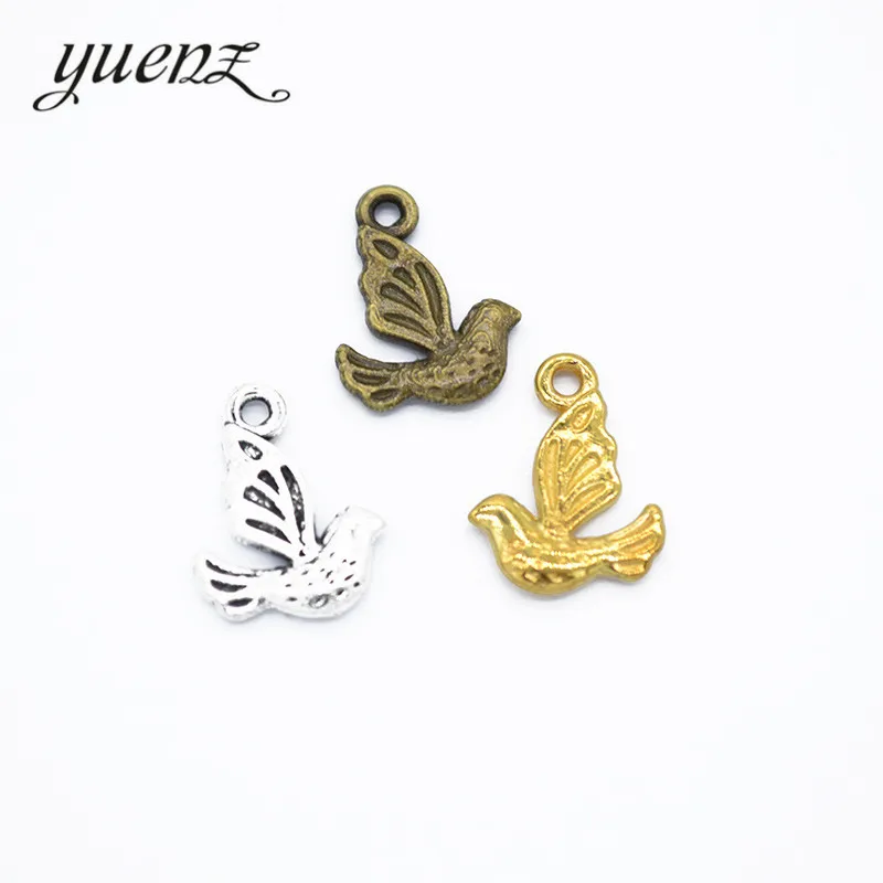 

YuenZ 40 pcs Antique silver color charms animal bird Zinc alloy Jewelry DIY Charms Pendant Necklace, earring Bracelet D557