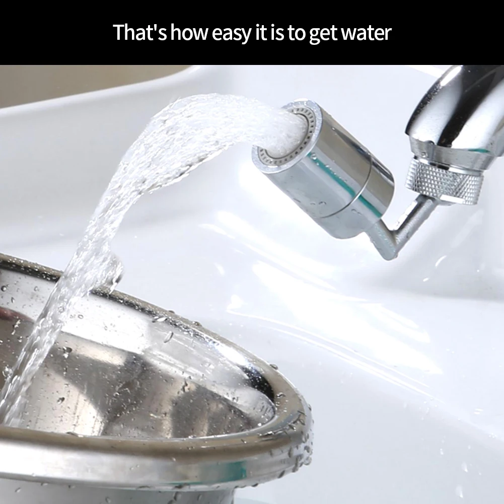 

720Â° Rotatable Universal Splash Filter Faucet Extender Anti-Splash Children Movable Kitchen Tap Water Saving Nozzle Sprayer