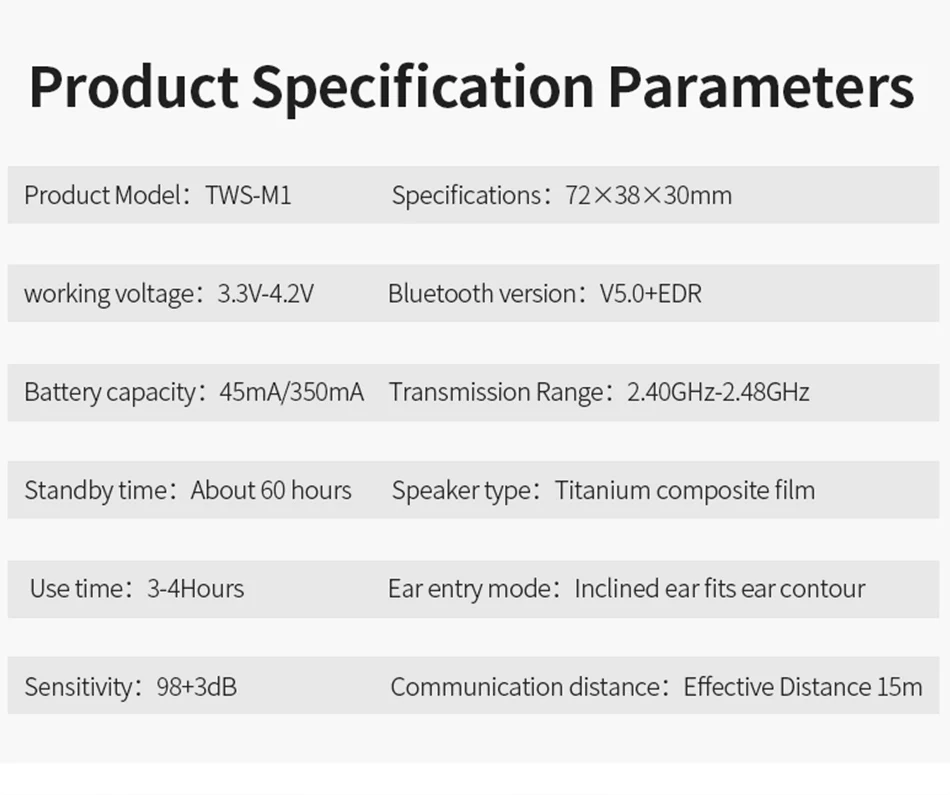 TWS Bluetooth наушники IPX6 водонепроницаемые V5.0 наушники беспроводные наушники для Andorid Ios с функцией громкой связи гарнитура