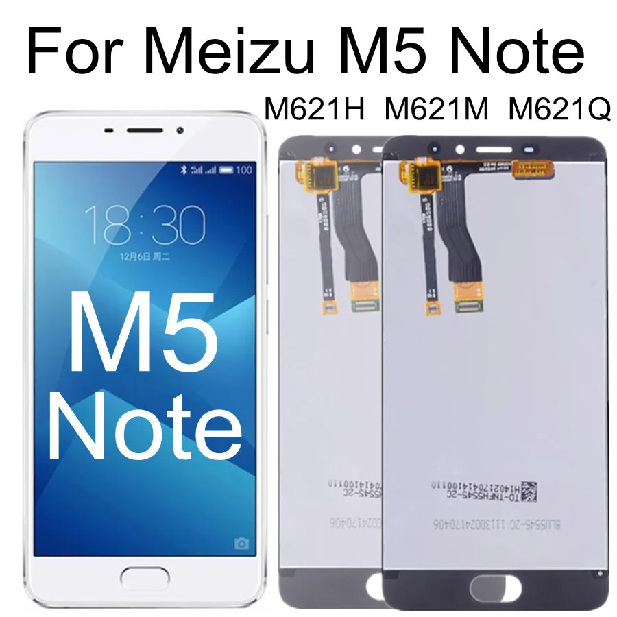 5 дюймов для Meizu M5 Note Note5 ЖК-дисплей M621/M /H сенсорный экран дигитайзер Запасные