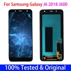 Оригинальный Super AMOLED для Samsung Galaxy J6 2018 LCD J600 SM-J600GDS J600F ЖК сенсорный экран дигитайзер дисплей детали в сборе