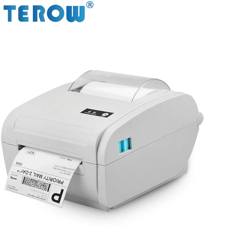 TEROW 110 мм настольный Термопринтер для этикеток с USB принтер со штрихкодом 4x6 160