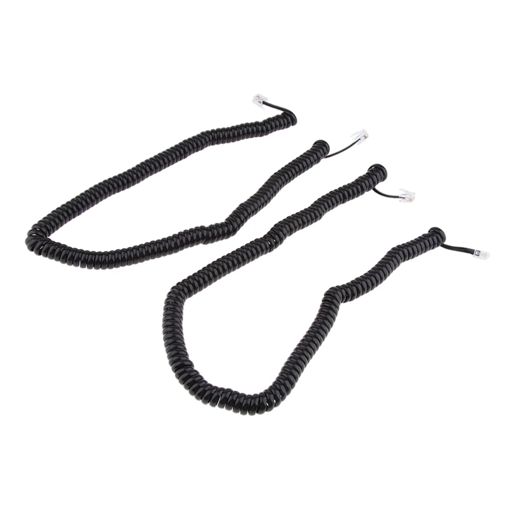 Телефонный кабель 2 шт. RJ9 спиральный провод от 53 до футов | Автомобили и мотоциклы