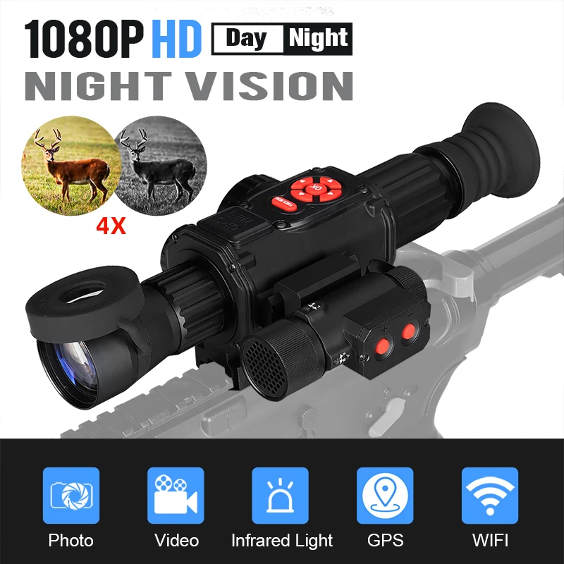 Eagleeye HD 4X дневное и ночное видение Sxope цифровой Монокуляр ночного видения с