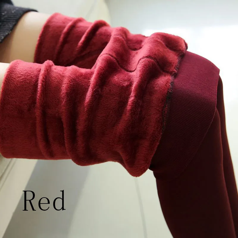 red 88 Модные женские колготки, 8 цветов, плюс 3XL, высокое качество, трикотажные колготки, супер эластичные, искусственный бархат, зимние сексуальные плотные тонкие колготки - Цвет: red 88