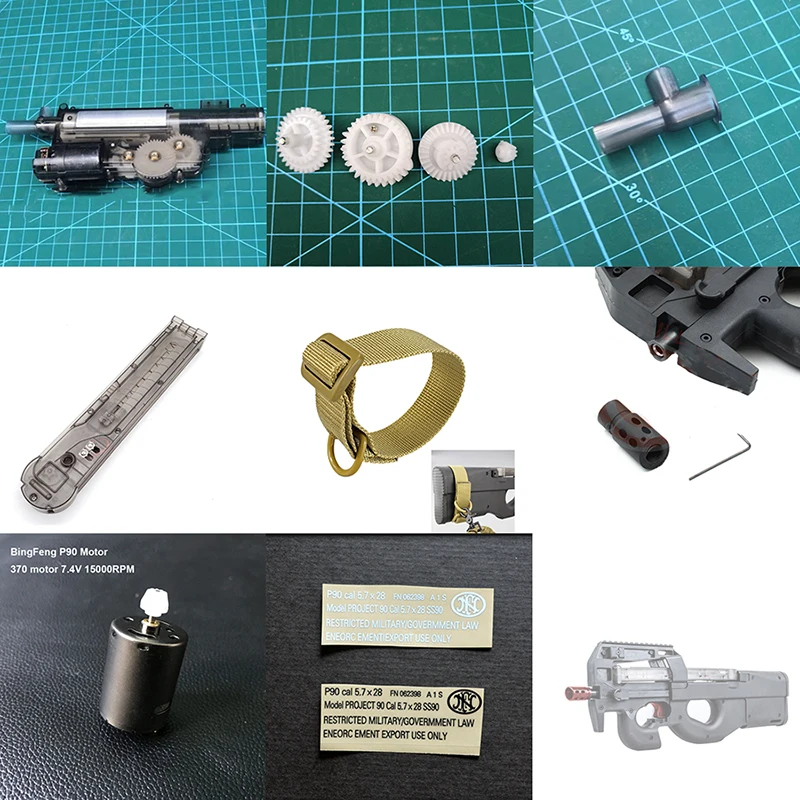 Детали гелевого пистолета Zhenduo Toy BF p90 аксессуары коробка передач хоп ап