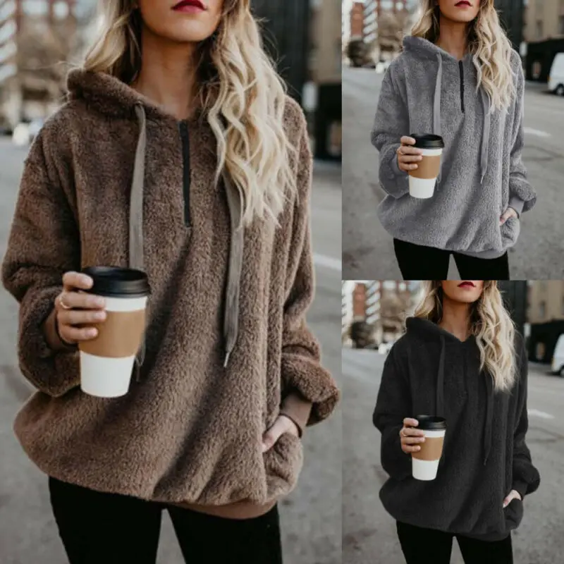 Модные женские свитера с капюшоном большого размера толстовка пуловер топы