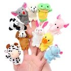 10 шт.лот детские плюшевые игрушки в виде животных, набор пальцев, игрушки для детей, обучение, обучение, ролевые игры, рассказ истории, игрушки для детей