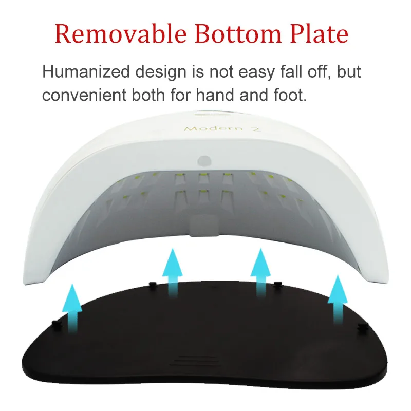 Светодиодная Сушилка для ногтей 90 Вт со встроенным вентилятором 45 светодиодный