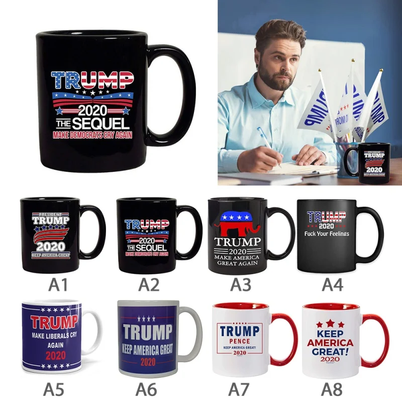 Кофейная кружка Trump Pence Keep America Great 2020 MAGA repacon консервативный подарок красная ручка