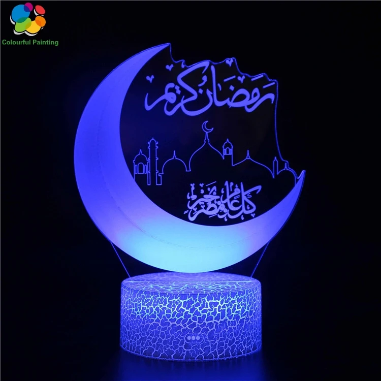 Пульт дистанционного управления религия Будда ислам Христос 3D свет светодиодный