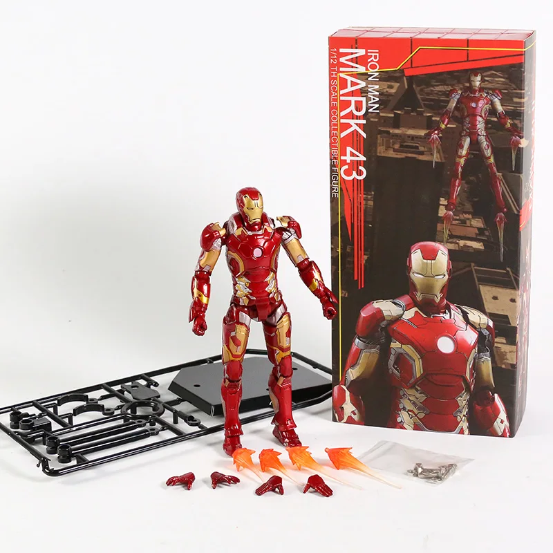 Crazy Toy Железный человек МК 43 Коллекционная Фигурка масштаба | Игрушки и хобби