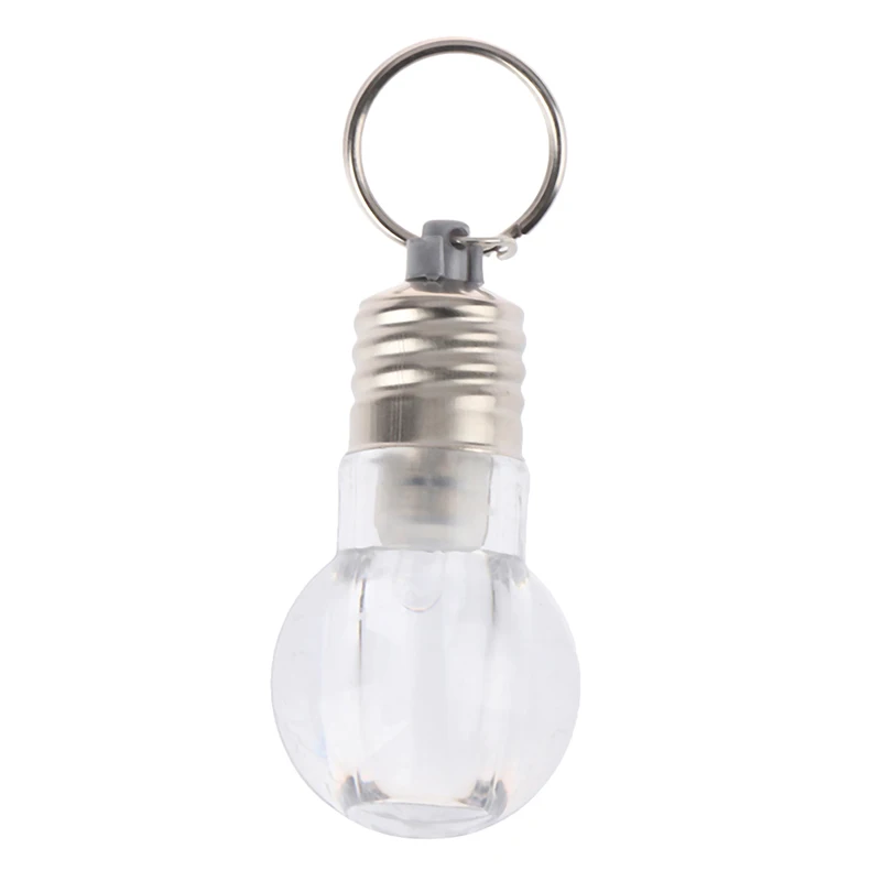 Креативный Красочный светодиодный фонарик мини лампа брелок прозрачная брелок| |