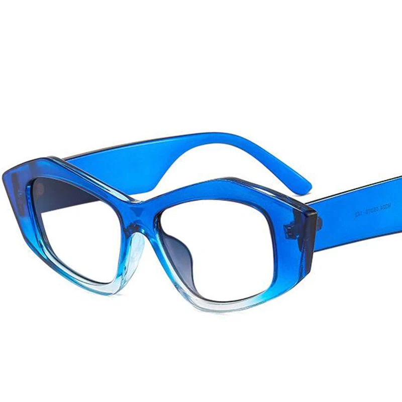 Многоугольные очки для чтения с принтом зебры