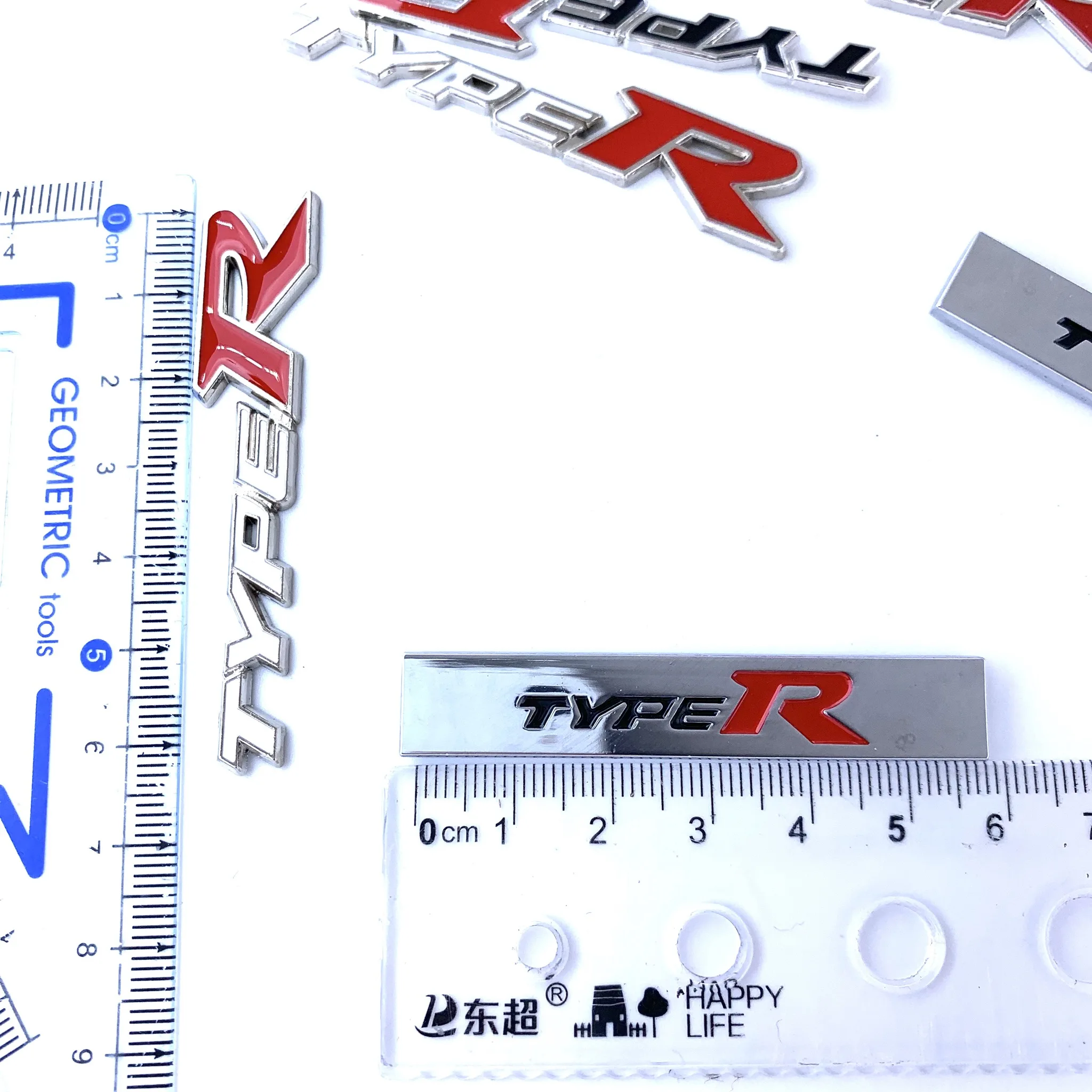 3D наклейка на автомобиль 2 шт. металлическая типа R для Honda City CR-V XR-V HR-V Accord подходит