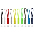 10 шт.партия, 10 цветов, уличное снаряжение для кемпинга, костюмы для инструментов, сумки, собачка с украшением из каната, противоугонная удлиненная застежка-молния