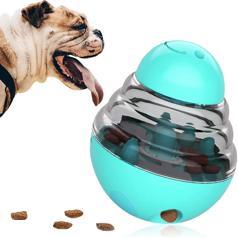 

Interactive Dog Cat Food Treat Ball Toy Pet Shaking Leakage Slow Food Feeder Container Puppy Bowl Pet Tumbler IQ Training Toys