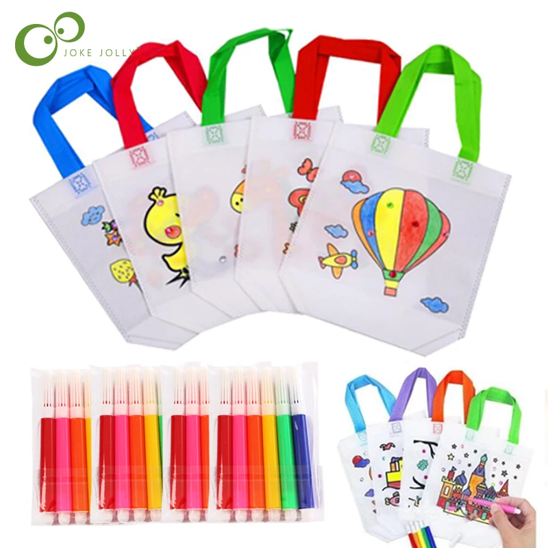 5 комплектов обучающая игрушка для рисования с маркерами детей Сделай Сам