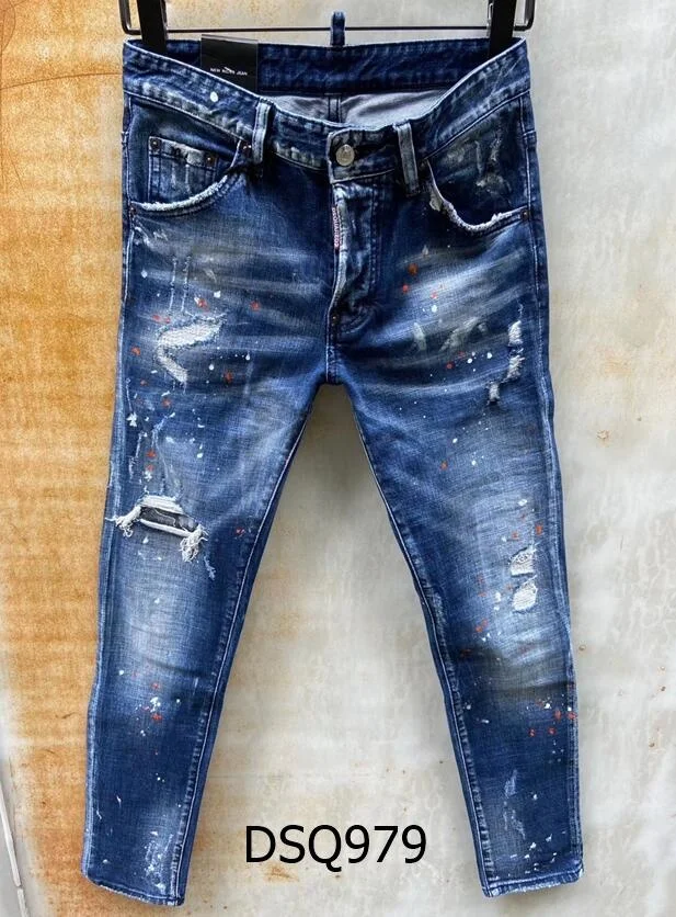 

Джинсы мешковатые женские классические, подлинные, DSQUARED2, ретро, итальянский бренд, женские/мужские джинсы, локомотивы, джинсы для бега, DSQ979