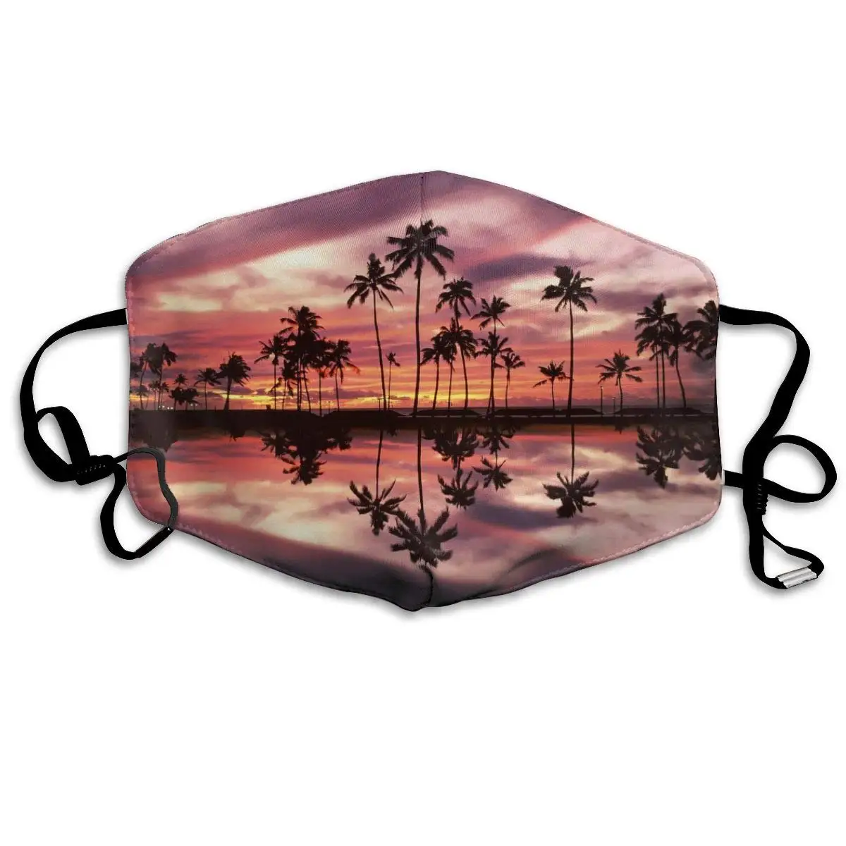 

Hawaii Unisex Mask Indoor Outdoor Cycling Camping Travel Windproof Sun Anti Dust Mask Mouth with Adjustable Ear Loops
