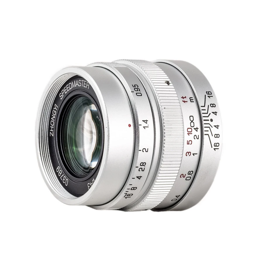 Объектив с диафрагмой Zhongyi Mitakon Speedmaster 25 мм f0.95 ручной фокус для камер Lumix Olympus Panasonic