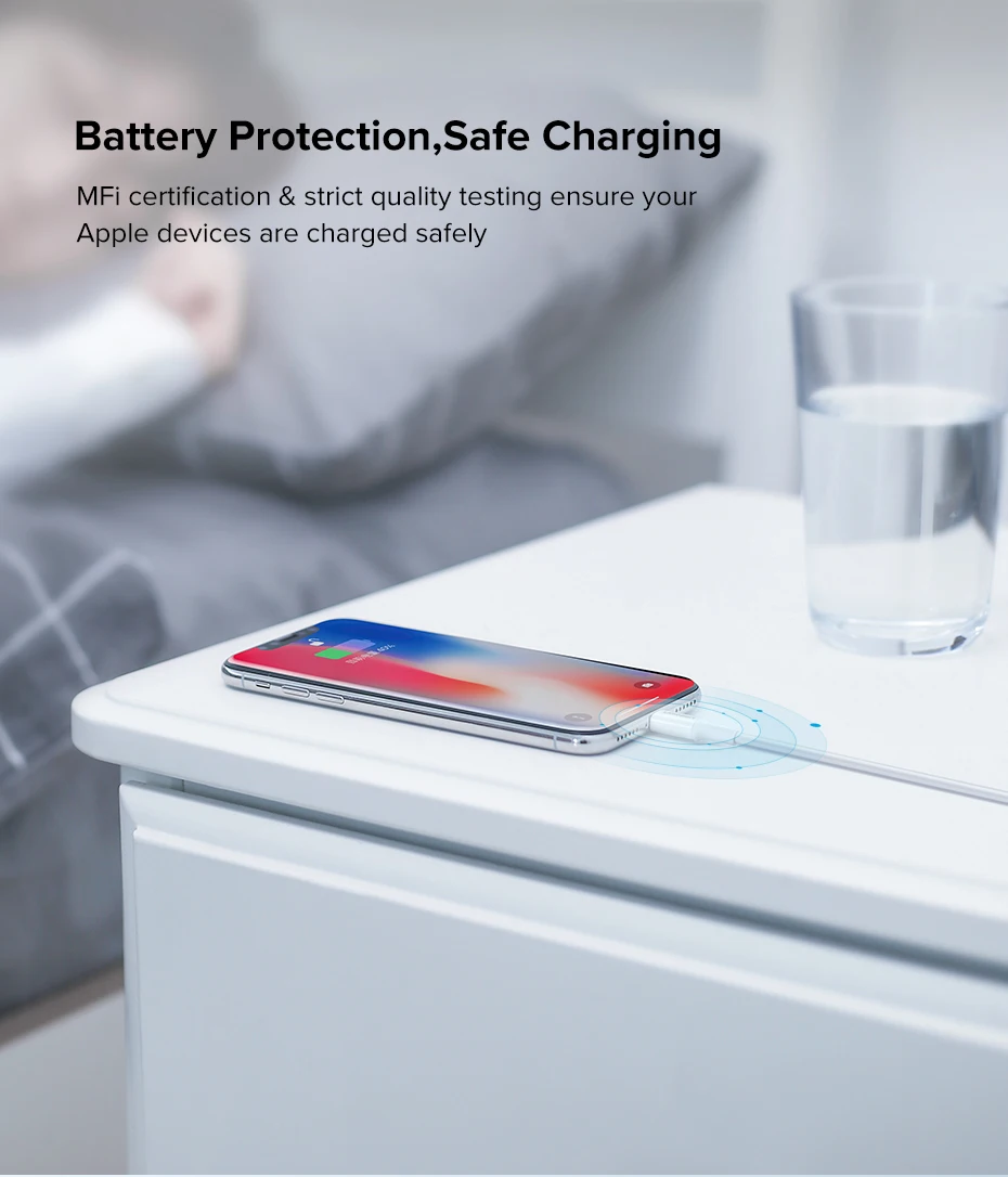 Ugreen MFI certified usb type c to lightning charging cable for iPhone xs xr 8 7 6s 5s 11 apple ipad fast charger PD cable short