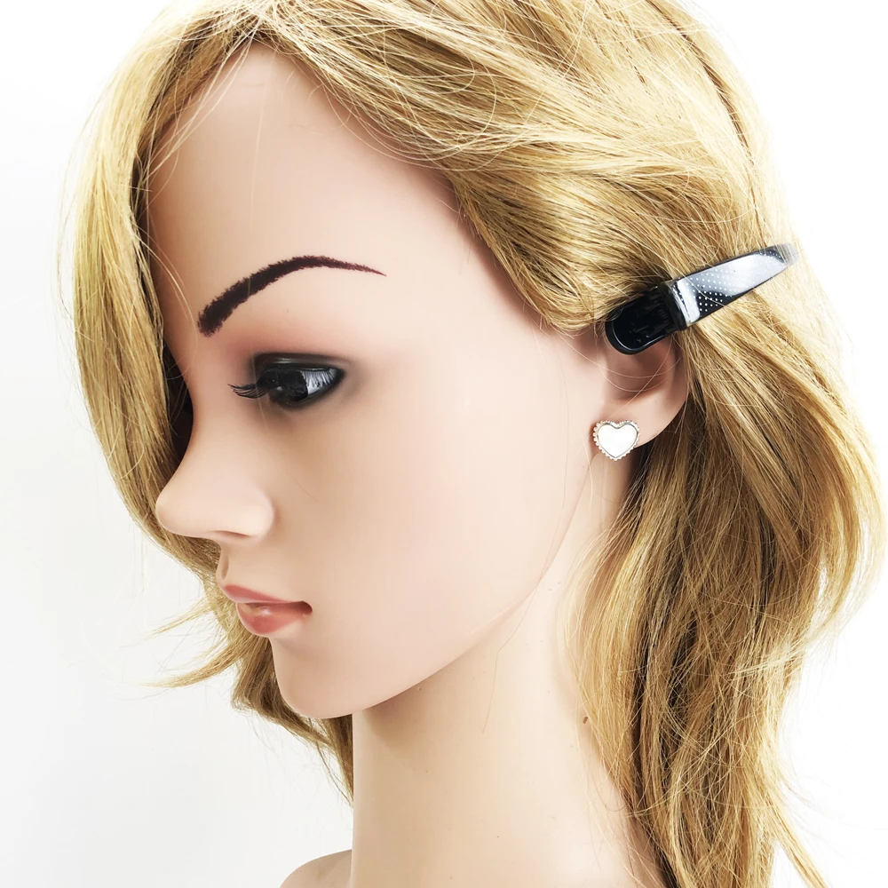 Серьги гвоздики в форме сердца Shell европейский стиль модные блестящие ювелирные