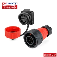 cnlinko ym24 industrial waterproof connector 19pin aviation waterproof signal connector is used in various medical applications