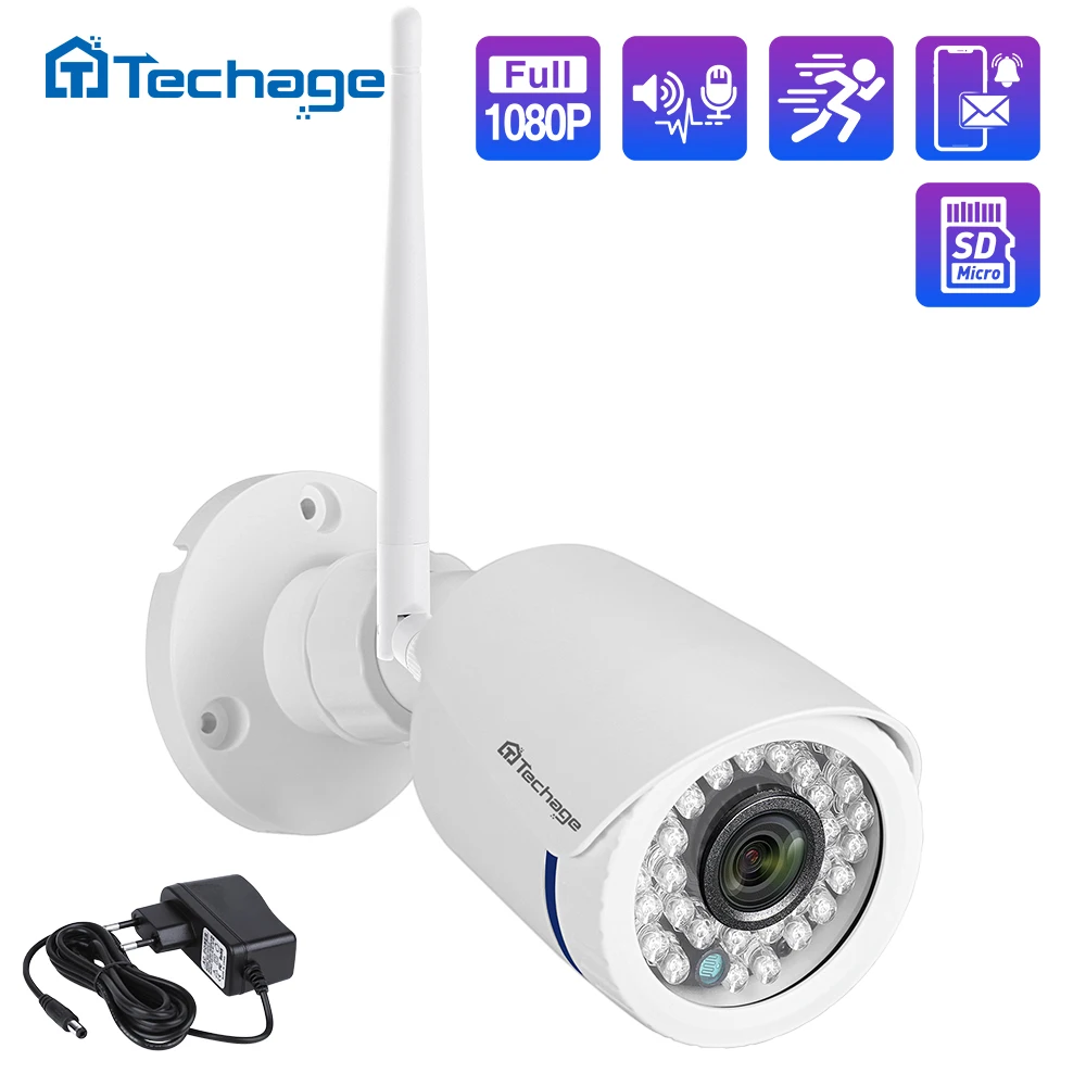 H.265 Беспроводной IP Камера двухстороннее аудио 1080P 2MP Wi Fi ИК Ночное видение