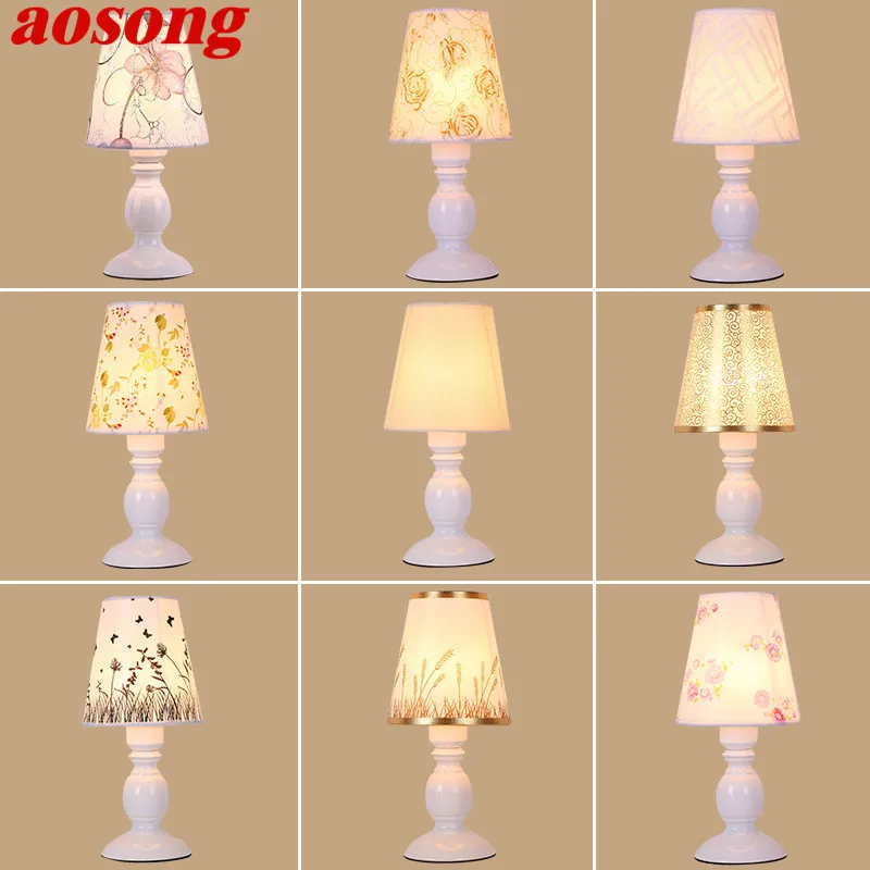 Настольная лампа AOSONG современный офисный светильник креативное украшение для