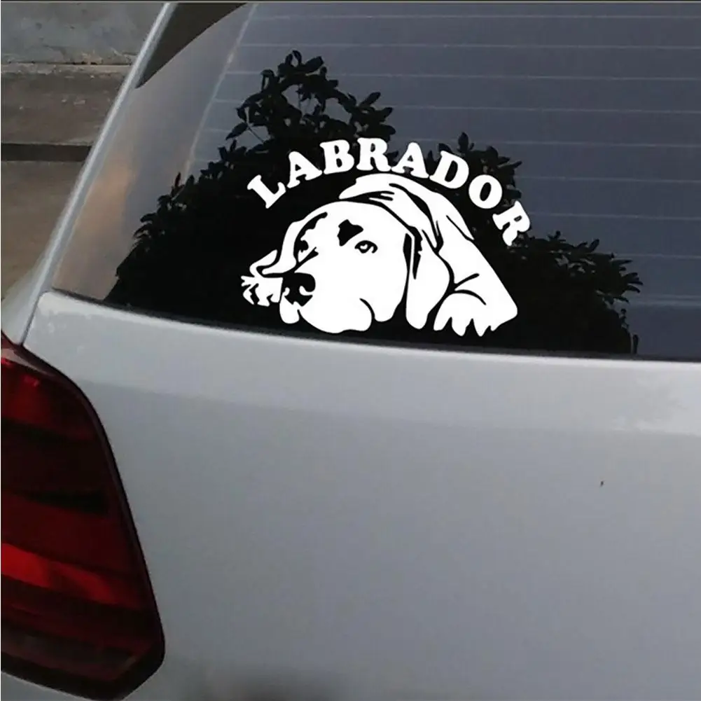 

Cute Labrador Dog Car Sticker Vehicle Body Window Reflective Decals Sticker Decoration KK Vinyl