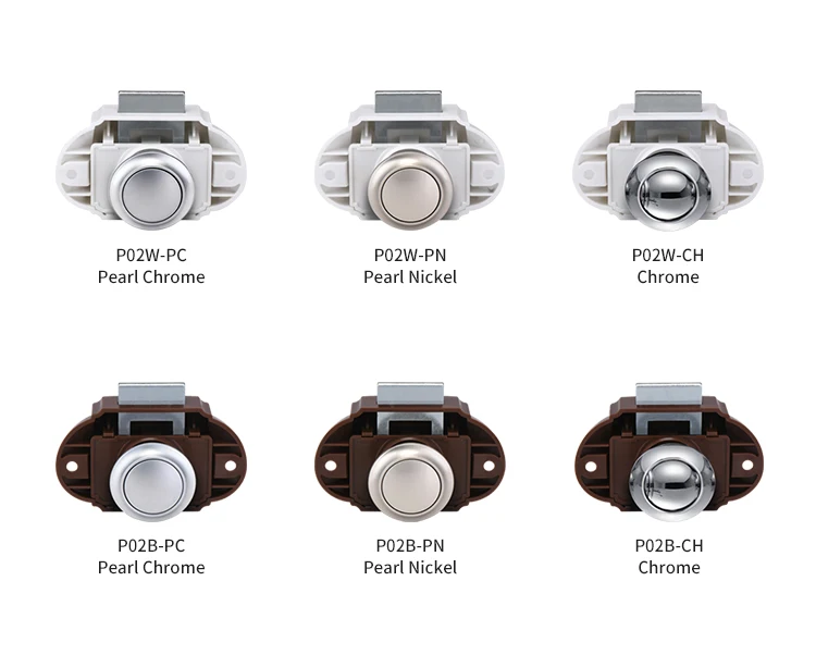 Большая защелка P02 с нажимным замком из АБС цинкового сплава 78*45 мм фургон RV