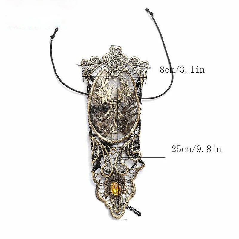 

Black Lace Flower Retro Bracelet Ring Set Women Accessories Black Gloves For Home Party Accessories Decorations