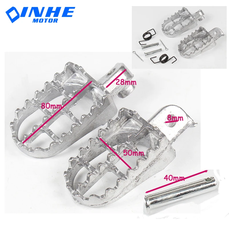 

Мотоциклетная алюминиевая педаль подходит для Yamaha Honda PW50 PW80 TW200 TTR90 TTR90E Pit Dirt Bike Motocross